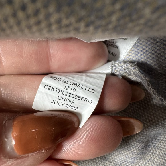 Casa Cabana Women's Light Blue & Beige Flannel Size Medium - Picture 6 of 10